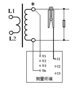 二次负荷在线测试仪的CT负荷测试接线方法 title=