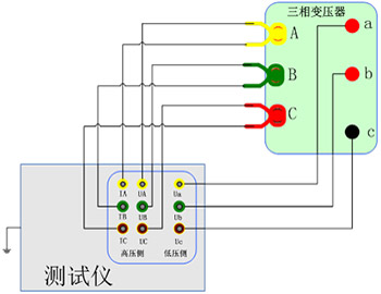 特种变比测试仪测试三相变压器变比接线