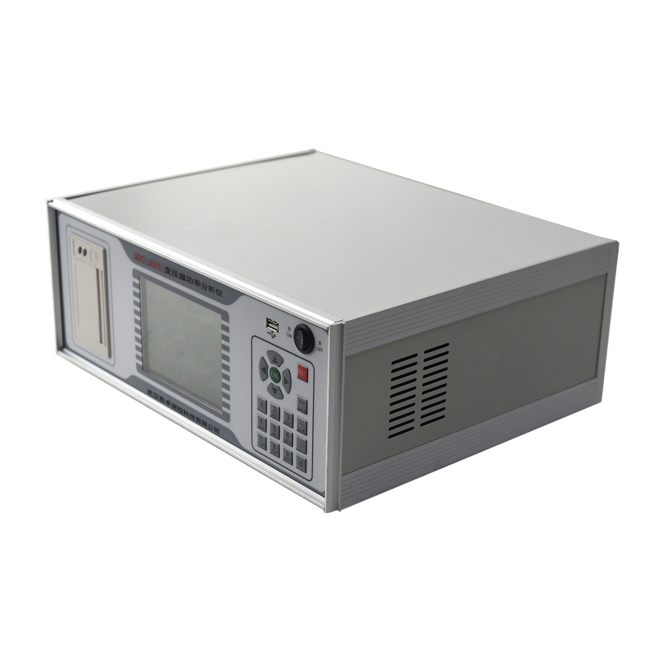 zc-201A变压器功率分析仪左视图大